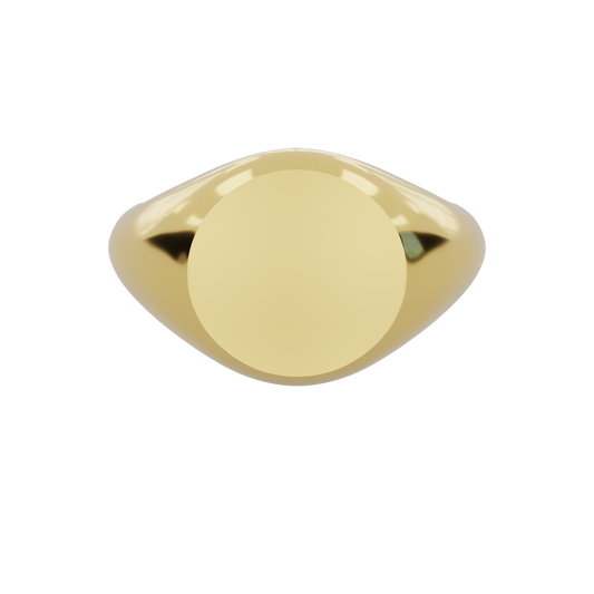The Monarch Signet 9ct Yellow Gold - UK Ring Size L