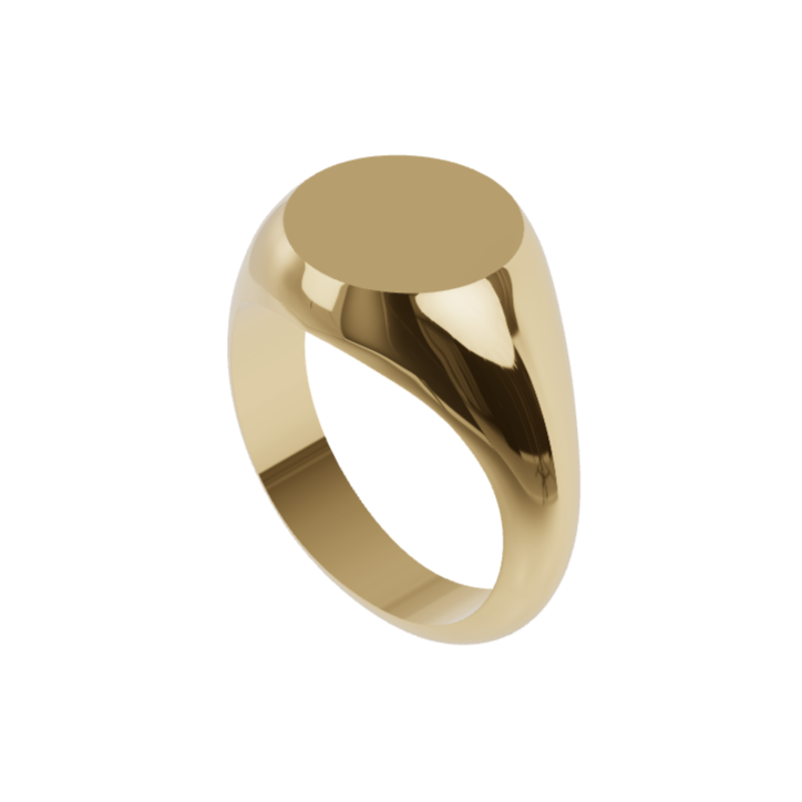 Gold 9ct Signet Size L