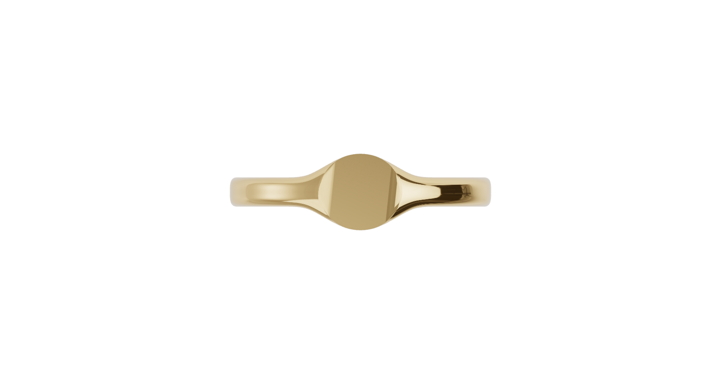 Circa Gold Signet 9ct Yellow Gold - UK Ring Size L