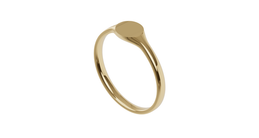 Circa Gold Signet 9ct Yellow Gold - UK Ring Size L